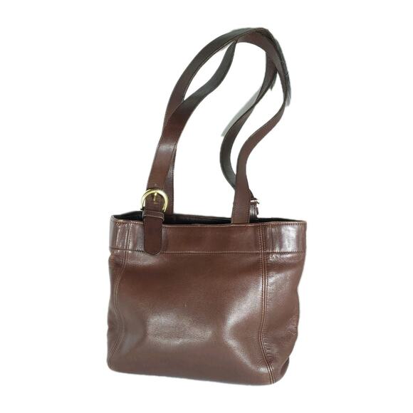 Coach Vintage 4157 Waverly Soho Brown Leather Buckle Purse Shoulder Bag - Picture 1 of 16